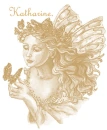Golden Butterfly Lady - Katharine.