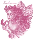 Pink Butterfly Lady - Katharine.
