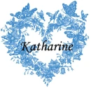 Blue Butterfly Heart Frame - Katharine.