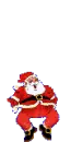 santa jumping up and down