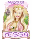 Princess Tessa with Barbie
