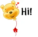 Pooh Balloon - Hi!
