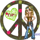 groovy hippie chick peace niki