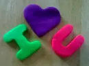 I LOVE U from clay