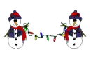 snowmen dancing