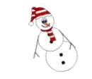 dancing snowman