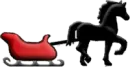 sleigh with horse