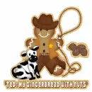Gingerbread man with Ted name