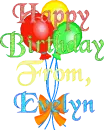 Happy Birthday From, Evelyn