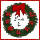 Christmas Wreath with the name Ronnie Jr