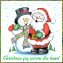 Snowman And Santa