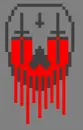 bloody skull of death