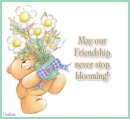 bear with flowers