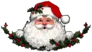  Santa and Holly Bough