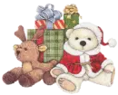 Santa Bear with Gifts
