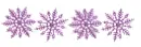 Purple Snowflakes Divider
