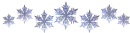 Crystal Snowflakes Divider