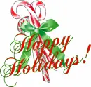 Happy Holidays-candycanes