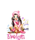 Pink winter doll - Evelyn