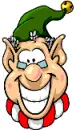 a elf winking