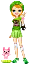 ~cute kitty/green candybar doll~