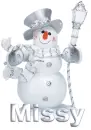 SILVER SNOWMAN