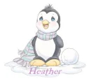 baby penguin name Heather