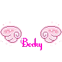 Becky pink angel wings