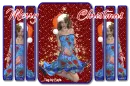 Let It Snow Blue Lady - Merry Christmas