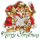 Carolling Bears - Merry Christmas