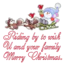 Snowman Sled - Merry Christmas