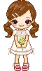 girl holding flower â™¥