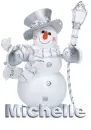 SILVER SNOWMAN