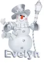 SILVER SNOWMAN