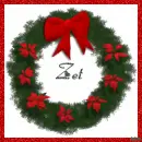Christmas Wreath with the name Zet