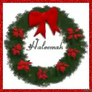 Christmas Wreath with the name Haleemah