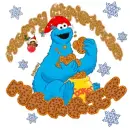 cookie Monster Xmas -Maggie