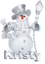 SILVER SNOWMAN