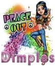 Dimples - peace out girl
