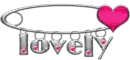Safety pin- Lovely