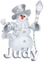SILVER SNOWMAN