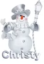 SILVER SNOWMAN
