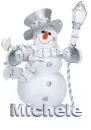 SILVER SNOWMAN