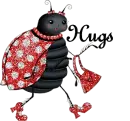 lady bug with hugs