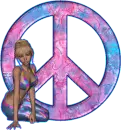 rainbow hippy chick