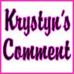 Krystyn's Comment