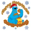 cookie monster merry xmas - courtney