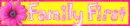glitter tag--family first