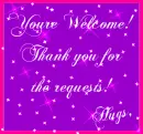 You're welcome, thank you for the requests