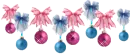 Xmas pink and blue